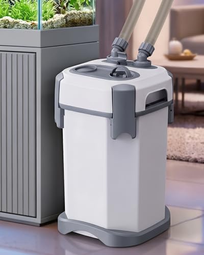 1800L/H Performance Ultra-Quiet Canister Filters for Aquarium, Multiple Bio-Function External Fish Tank Filter with Self-Priming and 3-Way Flow Control Water Circulation Cleaning Machine for 10-66Gal - size: 30W / 475 GPH