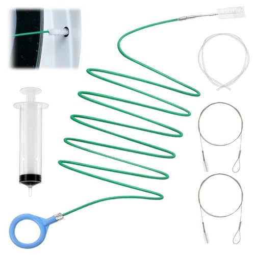 Auto Sunroof Drain Cleaning Tool, 118 Inch Long Flexible Tube Cleaning Brush, Drain Brush Pipe Cleaners for Car Sunroof Windshield Wiper Drain Hole
