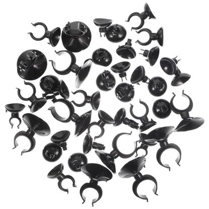 POPETPOP 40Pcs Convenient Suction Cup Clips Replaceable Tubing Holders Hose Clamps for Fish Tank