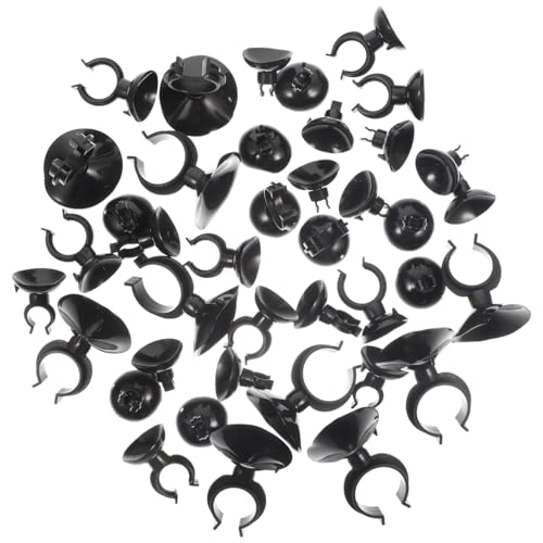 POPETPOP 40Pcs Convenient Suction Cup Clips Replaceable Tubing Holders Hose Clamps for Fish Tank