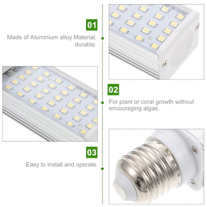 E27 Led Lamp for Aquarium Fish Tank Corn Light for Tropical Plant Growth Fits Fish Pod and Box Aquarium Lighting