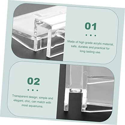 10pcs Transparent Fish Tank Cover Support Racks Easy to Install Aquarium Bracket for Secure Lid Holding Acrylic Material for Various Aquariums