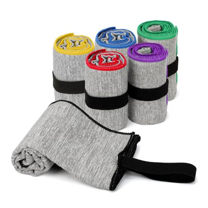 6 Pack Gym Towels Microfiber Quick Dry Men Women Working Out Gear for Body Sweat Fitness Yoga Exercise Tennis Outdoor Fast Drying Running Riding Jogging Hiking Camping Fishing Towel - color: 6pcs