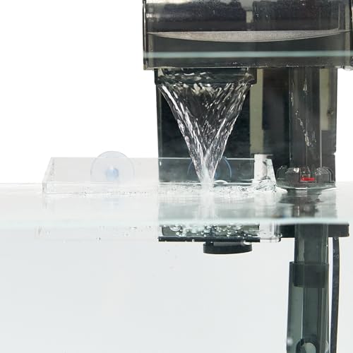 Aquarium Filter Baffle with Suction Cup, ABS Fish Tank Filter Flow Controller, Square Slow Flow Fish Tank Accessory for Betta Fish Shrimp Tanks (Clear) - size: Clear 5.5×3 Inch