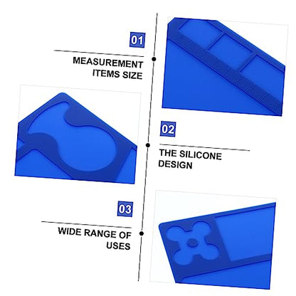 Heat-Resistant Silicone Insulation Work Mat for Electronics Repair Anti-Slip 38 x 28 cm Gray Magnetic Design Style