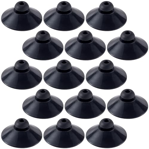 OIIKI 15PCS Fish Tank Suction Cup Clips, Black Aquarium Suction Cup Camp Clips for Fish Tank Attachments for Tank Pump, Overhead Line Tube, Fish Tank Aeration Setup - color: Black,15pcs