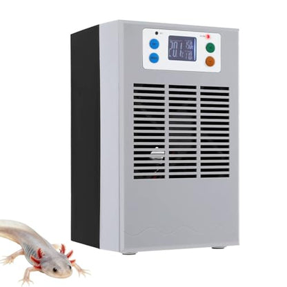 30L/7.93GAL 100W Aquarium Chiller Water Chiller – Constant Temperature Cooling System with Low Noise & Circulation Pump, for Fish Tank, Axolotl, Coral Reef, and Hydroponics