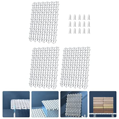 BESPORTBLE 1set Aquarium Bottom Divider Board Plastic Fish Tank Isolation Grid for Breeding and Separation Support Columns