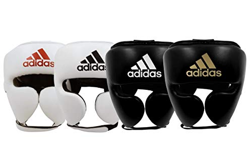adidas Adistar Pro Boxing Headguard - for Men, Women, Unisex - color: BLACK/GOLD, size: Small
