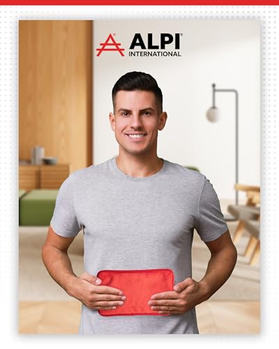 Alpi Rectangle Plush Gel Bead Ice Pack, Muscle Aches & Relaxation - color: Red, size: Rectangle 2 Pack