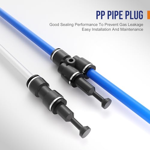 25pcs 3/8" Push to Connect Fittings, 3/8 inch OD Dot Air Line Fittings Pneumatic Air Hose Tubing Quick Connects Kit (Tee, Straights, Elbow, Splitters,Plugs) - size: 3/8"OD