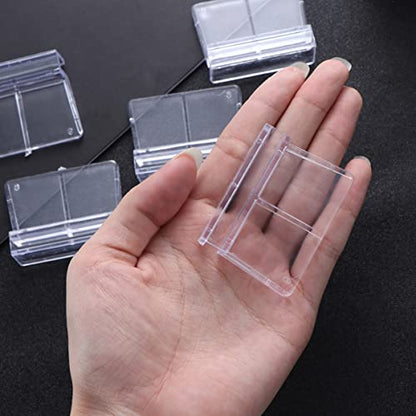 Mikikit 10Pcs Plastic Aquarium Bracket for Fish Tank Covers Support Frame for Home Aquariums for Fish and Pets