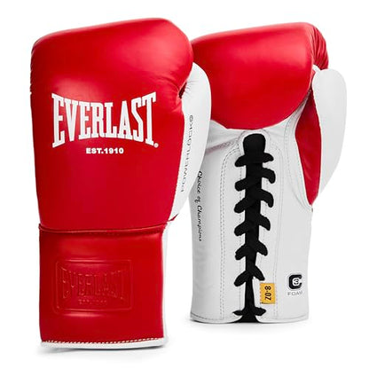Everlast Powerlock OG Pro Boxing Gloves - color: Red/White, size: 10oz X-Large