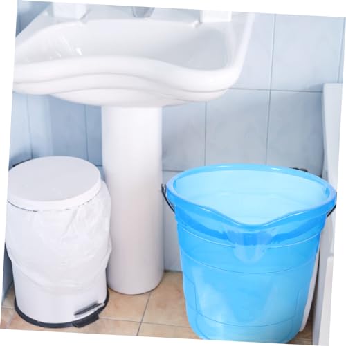 minkissy Portable Plastic Water Bucket with Handle for Home Use Durable Multipurpose Cleaning Bucket for Dormitory Bathing and Storage Needs