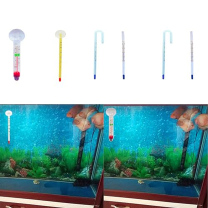Liquid-in-Glass Aquarium Measure Temp Meter Tools Floating Water Temperature Meter - style: E#