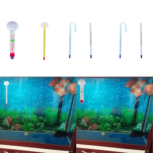 Liquid-in-Glass Aquarium Thermometer Measure Temp Meter Tools Floating Submersible Water Temperature Meter