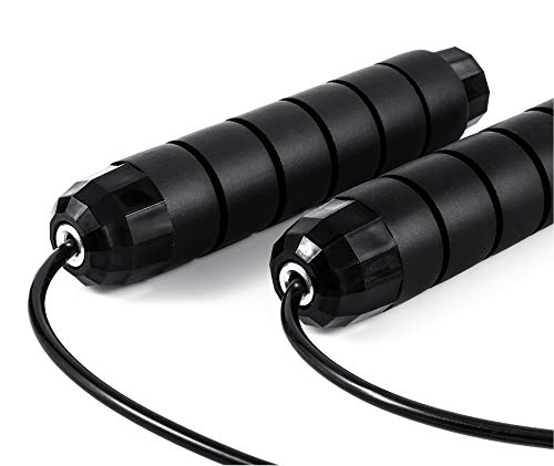 BOOMIBOO Jump Rope, Adjustable Jump Ropes,Skipping Rope Tangle-Free Rapid Speed with Ball Bearings for Women Men Kids,Exercise & Slim Body Jumprope at Home School Gym - color: Blue
