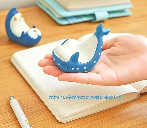 Smartphone Stand, Penguin, Aquarium Series, Tabletop, Stand, Anti-Slip, Compact, Memo Holder, Resin Crafts, Valentine's Day, Christmas Present (Whale Shark)