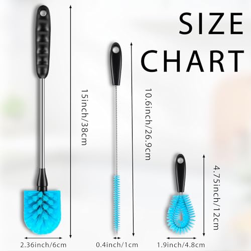Water Bottle Cleaner Brush，Bottle Brush Tube Cleaning Lab Set with Long Handle，for Cleaning Beer Bottles, Wine Bottles,Bong，Straw Cleaner ，Crevice Cleaning，Straw Cleaner，Baby Bottle