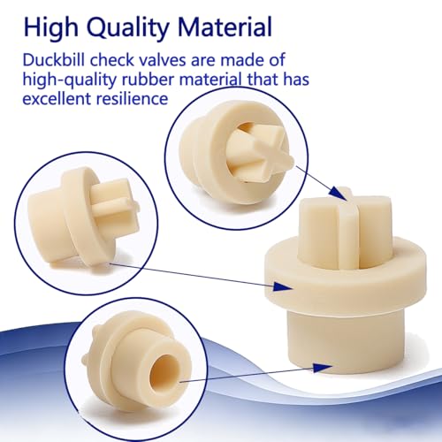 Upgrade MCCVDB0 Check Valve Duckbill Only Replacement for MCCP202 Tube, Compatible with Sten-ner 45, 85, 100 & 170 Series Adjustable & Fixed Pumps, for Regular Maintenance of PUM, 20 Pack
