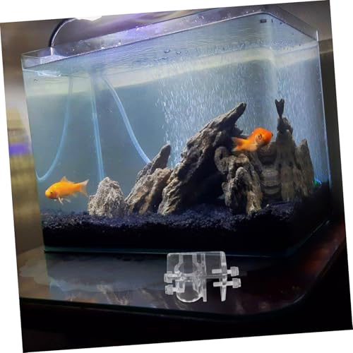 UKCOCO Aquarium Dosing Pump Hose Holder Sturdy Acrylic Tube Clamp Easy Install for Fish Tank Water Pipe