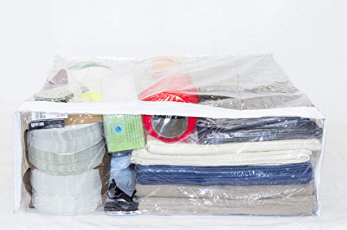 5-Pack Vinylpac Clear Plastic Zippered Storage Bags 23 x 23 x 8 Inch