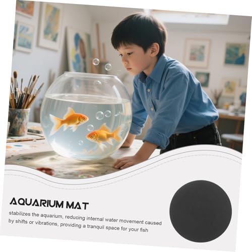 Abaodam Non-Slip Fish Tank Mat Waterproof Shockproof Cushion Pad for Aquarium Bottom Support Micro Landscape Bottles and Reptile Terrariums - size: 12.00X12.00X1.00CM