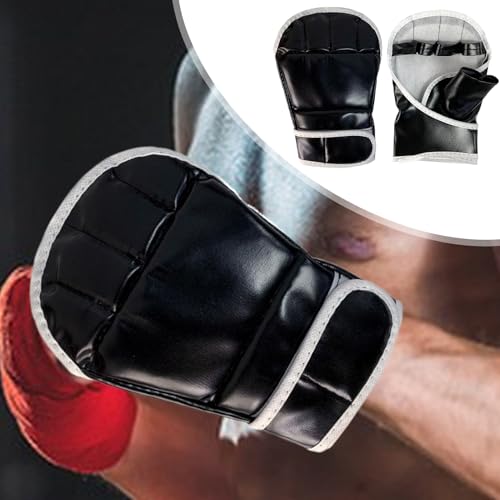 Half Finger Sparring Gloves Half Finger Adjustable Open Palm Men Women