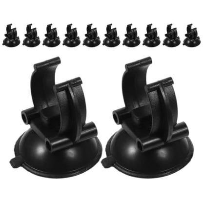 VICASKY 14pcs Fish Tank Suction Cup Clips for Aquarium Tubing Easy Installation Secure and Abs Material Replacement Hooks for Water Tank Accessories