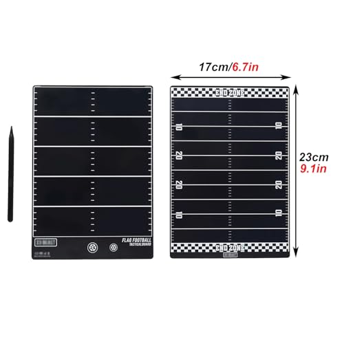 Electronic Flag Football Coaching Board, LCD Flag Football Tactical Board, with Induction Writing Pen, Durable Material, Thin and Portable, for Team Training