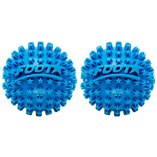 Body Back Foot Star® Massage Ball for Plantar Fasciitis Relief & Recovery | Foot Massager For Trigger Point Therapy, Massage Ball For Soothe Foot Stress, Discomfort, Aches, & Tightness, 2 Pack Blue - style: Two-Pack