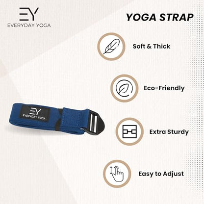 Everyday Yoga Super Strong Strap, Quiet Cinch Buckle, 6ft/8ft/10ft - size: 10 Foot