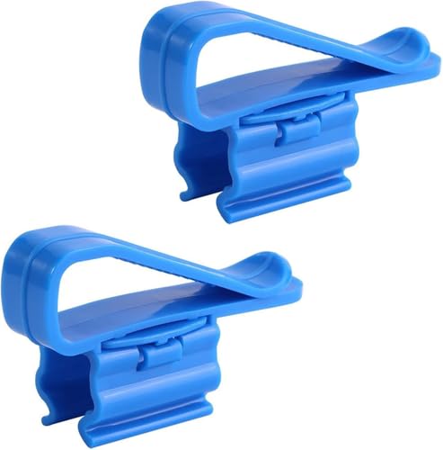 2Pcs Fish for Tank Mounting Clip Water Pipe Hose Holder Multifunction Adjustable Clamp for 0.31""-0.62"" Dia Tub Aquarium Tube Holder, Aquarium Air Pump Accessories Aquarium Pumps and Filters (Blue) - color: Blue