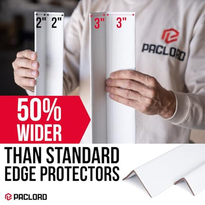 Extra-Wide 24" x 3" x 3" Reinforced Cardboard Edge Protectors (Pack of 36) – 0.225" Heavy-Duty Thickness – Cardboard Edge Protectors for Shipping – American Quality Pallet Edge Protector