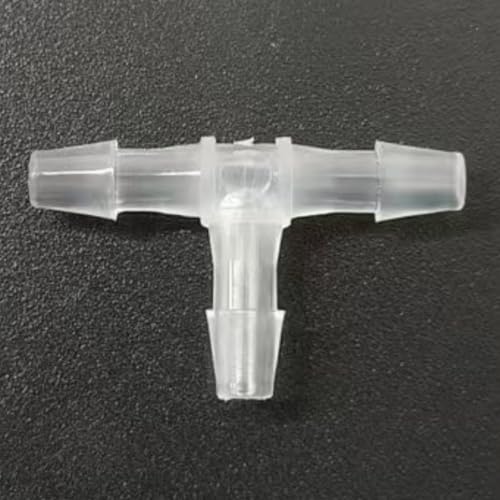 3 Way Tee Connector Equal Barbed T-Fitting 3 Way Hose Barb Adapter for Laboratory Biochemical Analytical Instruments Food Machinery Aquarium Equipment 100pc/pk (3.2mm 1/8'' Cir)