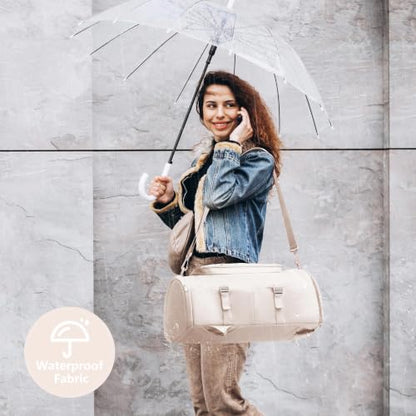 MIYCOO Gym Bag with Shoes Compartment, Duffle Bag, Backpack with Wet Pocket - color: White-Style1