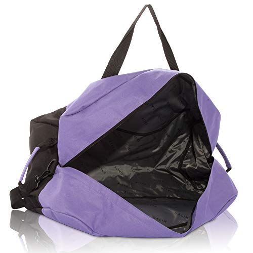 DALIX 25" Big Adventure Large Gym Sports Duffle Bag (Black Grey Navy Blue Red Camo) - color: Purple