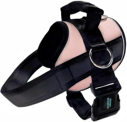 Joyride Dog Harness 2.0 | No-Pull | Pink 2.0 | L | Reflective no-choke quick-fit vest with 3 leash clips and escape-resistant design for easier walks and training - color: Pink 2.0, size: L