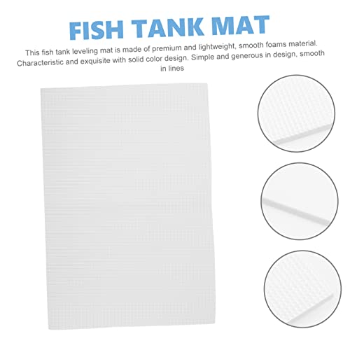 Abaodam Shockproof Thickened Fish Tank Mat Durable Aquarium Pad for Skid Resistance and Leveling Base for Fish Tanks Easy to Use - color: White