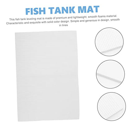 Abaodam Shockproof Thickened Fish Tank Mat Durable Aquarium Pad for Skid Resistance and Leveling Base for Fish Tanks Easy to Use - color: White