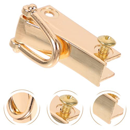 8Pcs Swivel D Rings Buckles for Bag Making Backpack Golden