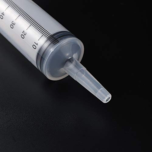 60ML Baby Bird Parrot Feeding Tubes, Liquid Medicine Feeder Push-Tube Pet Cat Dog Feeder with 2 Pcs Stainless Steel Metal Feeding Spoon