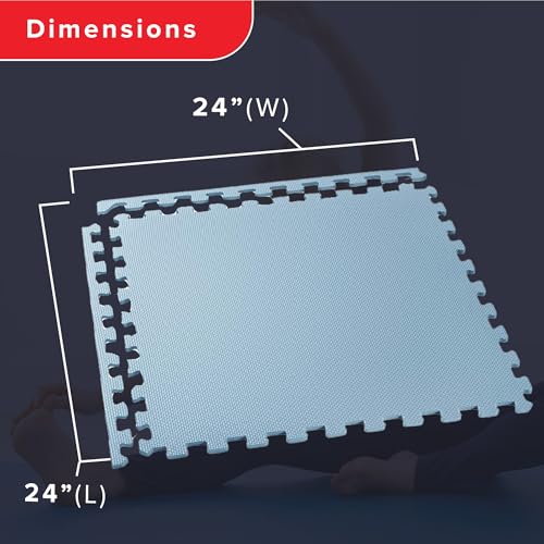 We Sell Mats 1/2-inch Multi-Purpose, Sky Blue, 100 Sq Ft (25 Tiles) - color: Sky Blue, style: 100 Square Feet (25 Tiles)