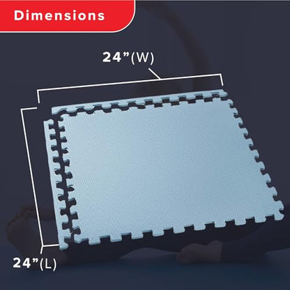 We Sell Mats 1/2-inch Multi-Purpose, Sky Blue, 100 Sq Ft (25 Tiles) - color: Sky Blue, style: 100 Square Feet (25 Tiles)