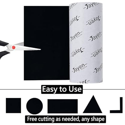 Non Slip Self Adhesive Silicone Cuttable Furniture Pads - 5x40 inch Versatile Non-Slip Silicone Pads for Variety of Objects, Appliances and Furniture - color: 5x40 Black