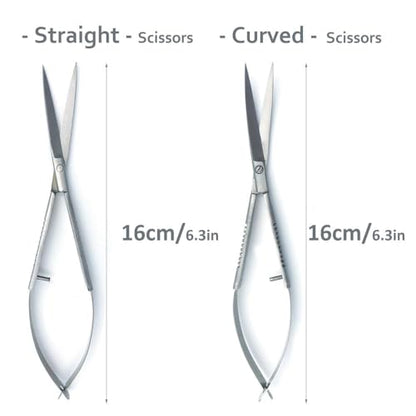 LINLAN Aquatic Plant Spring Scissors for Precise Trimming, Stainless Steel with Top Rebound Feel, Ideal for Aquatic Ferns and Microsorum Pteropus in Planted Tanks
