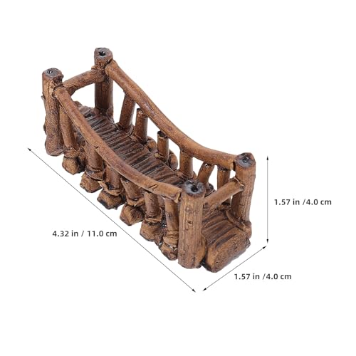 Toddmomy 2PCS Mini Artificial Bridge: Ceramics Bridges Aquarium Ornament - Bonsai House Garden Decor Fish Tank Ornament Micro Landscape