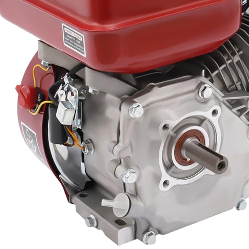 7.5 Hp 4 Stroke Gas Engine, 212CC Heavy Duty Go Kart Engine with Manual Starter, Air Cooling for water pumps, vibrators, generators, machines, vehicles, pressure washers, air compressors and So on