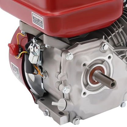 7.5 Hp 4 Stroke Gas Engine, 212CC Heavy Duty Go Kart Engine with Manual Starter, Air Cooling for water pumps, vibrators, generators, machines, vehicles, pressure washers, air compressors and So on