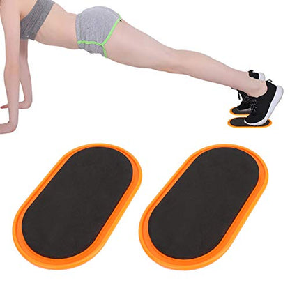 Exercise Core Sliders, Ergonomic Oval Design Sliding Discs Set of 2 for Yoga Pilates Home Fitness Workouts Full Body Training